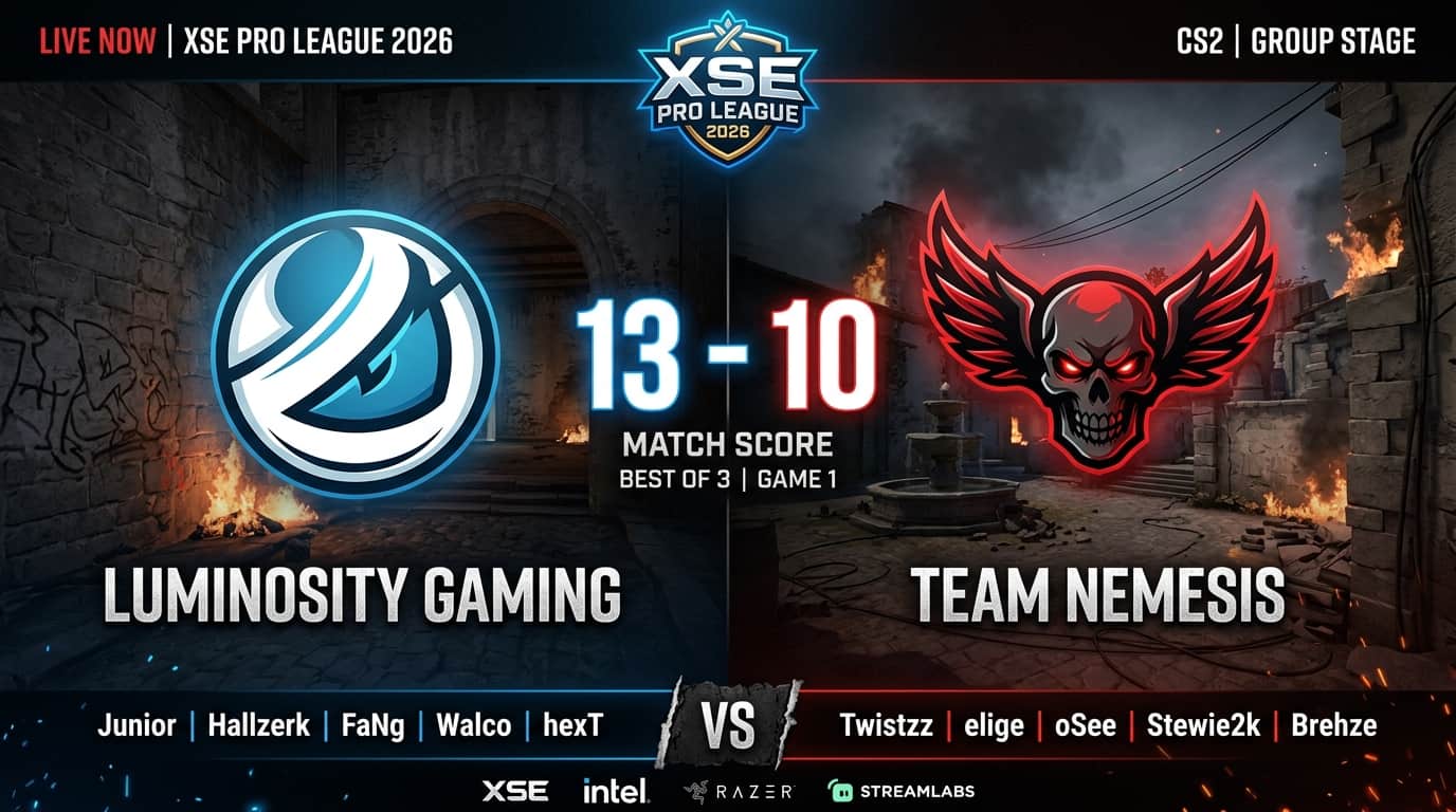Luminosity vs Nemesis Result XSE Pro League 2026