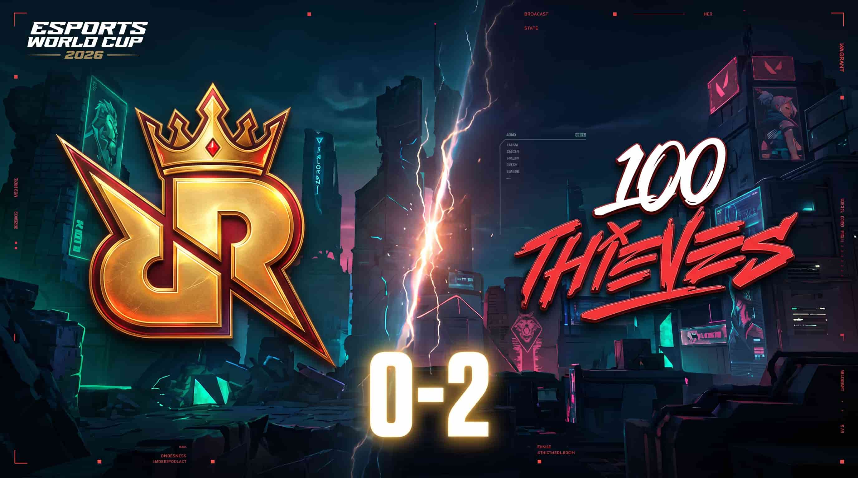 Rex Regum Qeon vs 100 Thieves Result Esports World Cup 2026
